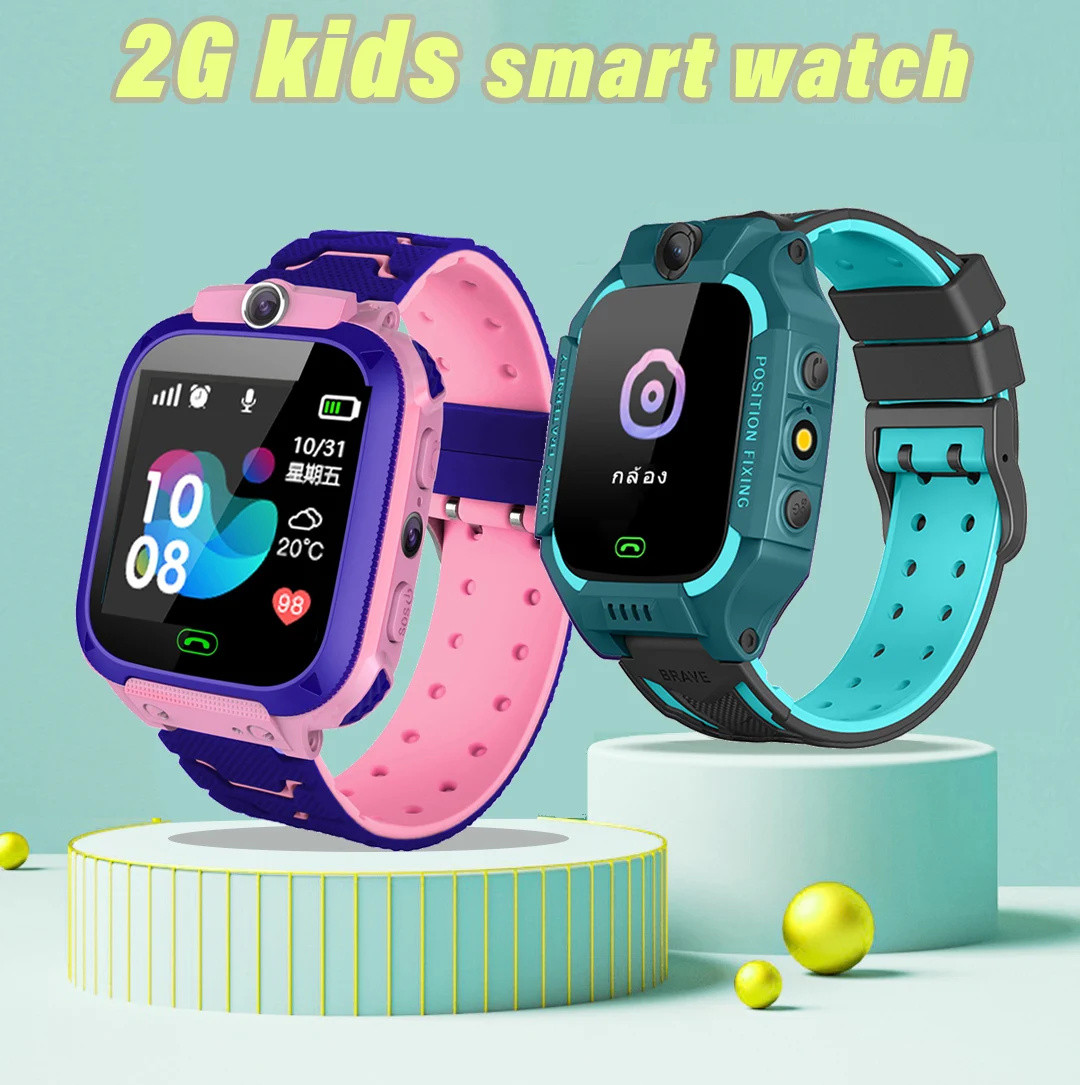 Smartwatch Watches For Kids - Q12 Çocuklar akıllı saat 2G Acil