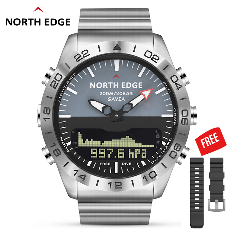 Altimeter Compass Watch - Erkekler Dalış Spor Dijital İzle Erkek