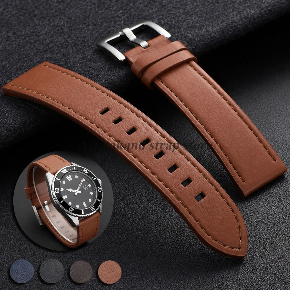 Watches Rolex Smartwatch - Dikişli Deri Saat Kayışı, Omega ve