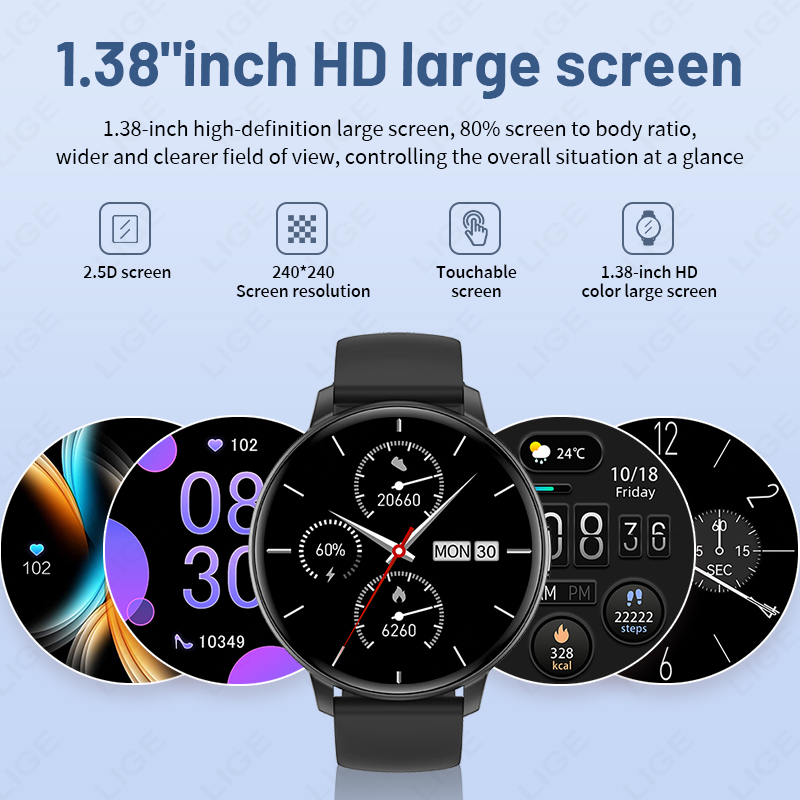 LIGE Yeni 1.43 inç Bluetooth A - Watches Ladies Smartwatch incelemesi ve fiyatı